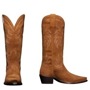 Tecovas The Annie Sienna Suede Brown Cowgirl Boots Size 6B western